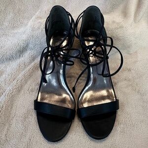 Madden Girl "Belaire" Black Heeled Strappy Sandals